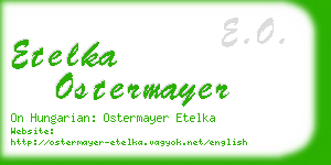 etelka ostermayer business card